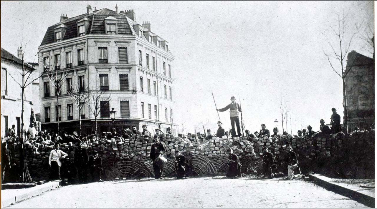 ▲1871년 파리코뮌 [사진=http://jdennehy.com/revolutions-the-paris-commune/]
